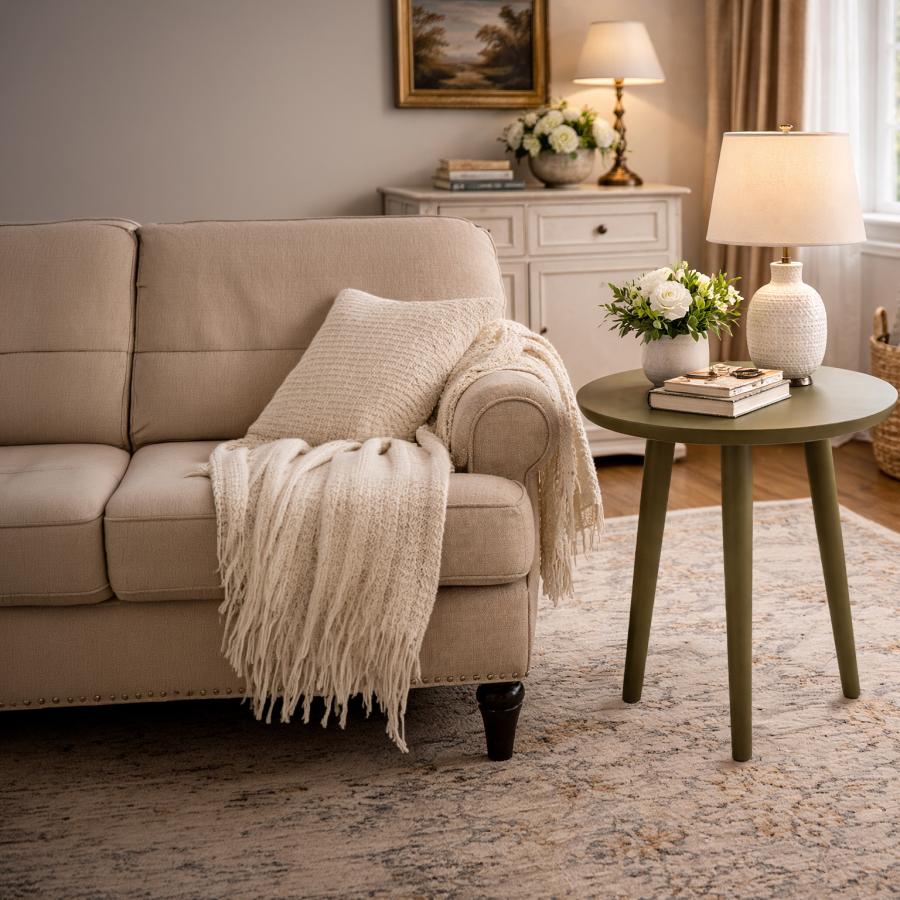 Hawthorne Olive Green Side Table